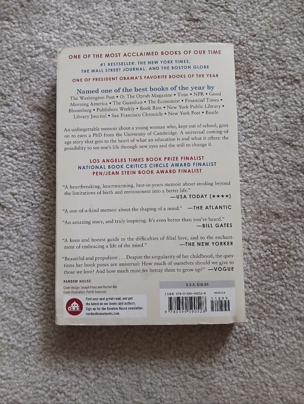 🤯2/$15 Educated by Tara Westover Paperback Book - Picture 2 of 4
